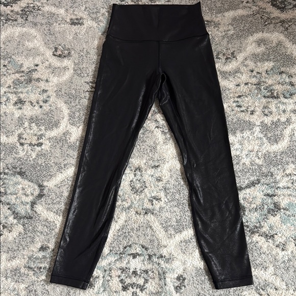 Lululemon Align High-Rise Pant 25" *Shine Radiate Foil Print Black - Picture 1 of 7